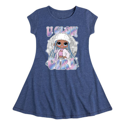 فستان شتوي بأكمام قصيرة بتصميم مناسب وأنيق من LOL Surprise! للبنات