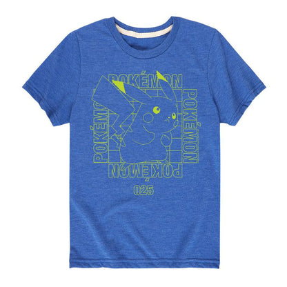 تي شيرت جرافيكي بأكمام قصيرة من النيون بتصميم "بوكيمون" - وضع معركة بيكاتشو للأولاد