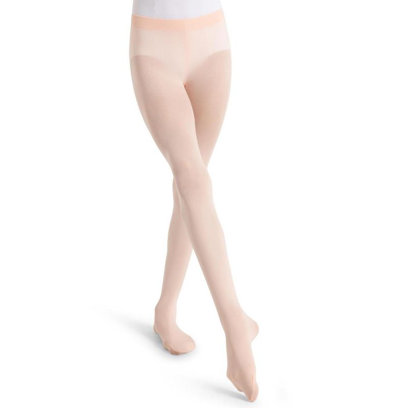 Capezio Ultra Soft Self Knit Waistband Transition Tight - Girls & Toddler