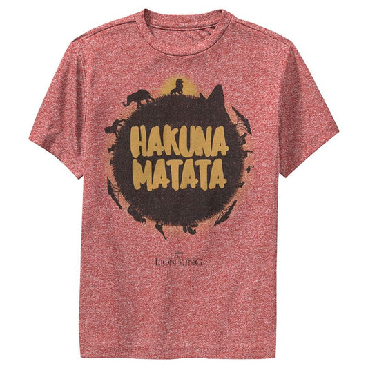 Boy's Lion King Hakuna Matata Jungle Sun Performance Tee
