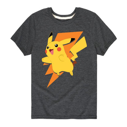 تي شيرت جرافيكي بأكمام قصيرة من بوكيمون - بيكاتشو ثاندر بولت للأولاد