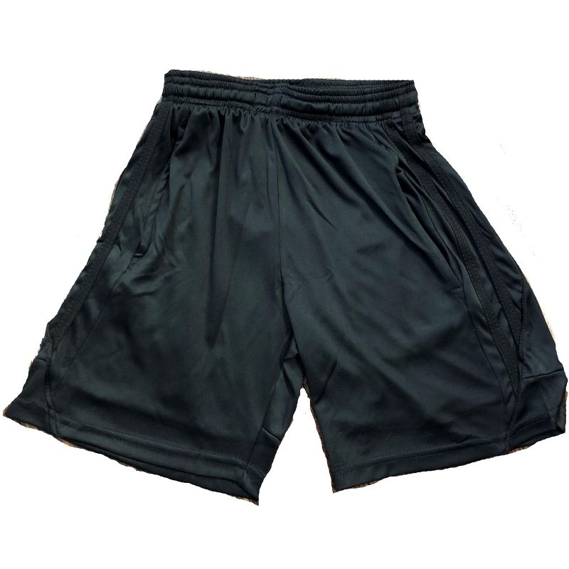 At The Buzzer Boys Athletic Stripe Basketball Sports Shorts with Pockets
