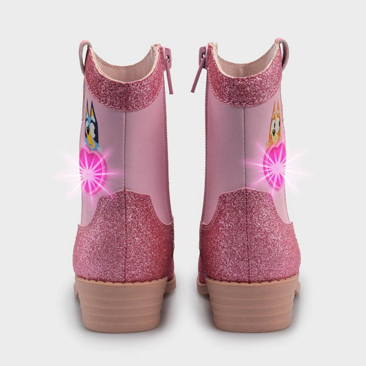 Toddler Bluey Western Boots - Pink