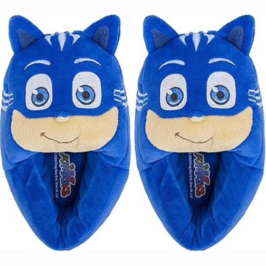 PJ Masks Kids' Catboy and Gekko Full Body Slip On Slippers, Size 5/6