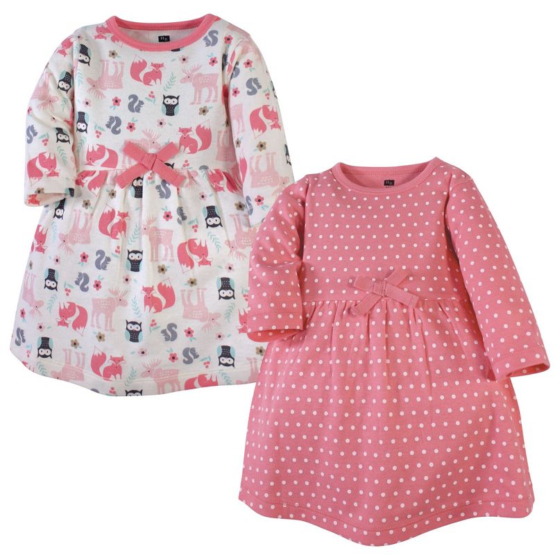 Luvable Friends Hudson Baby Long-Sleeve Dresses 2pk (Part 3)