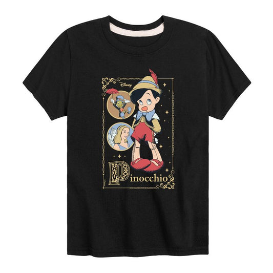 Boys' - Disney - Pinocchio Short Sleeve Graphic T-Shirt