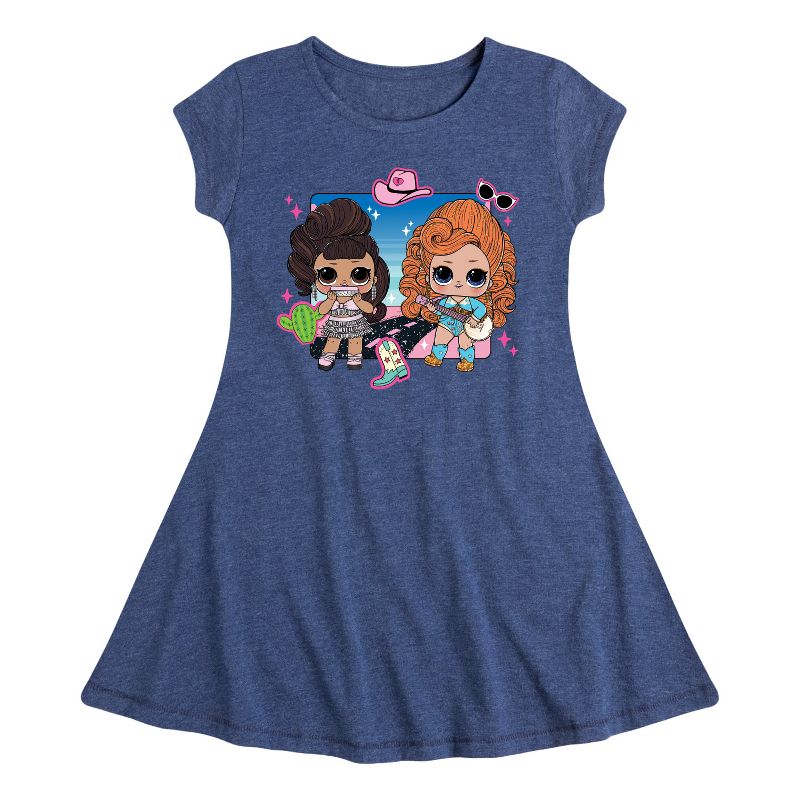 Girls' - Lol Surprise! - Nashville And Bluegrass Queen Fit & Flair Cap Sleeve Dress