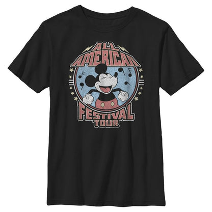 Boy's Disney Mickey All American Festival Tour T-Shirt