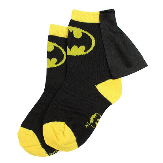 Seven Times Six DC Comics Superhero Batman Superman The Flash Youth Boys Caped Crew Socks