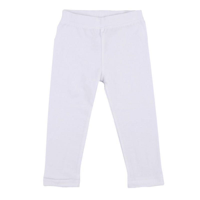 Leveret Girls Neutral Solid Color Legging