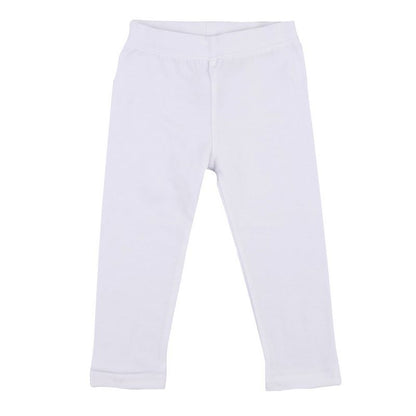 Leveret Girls Neutral Solid Color Legging