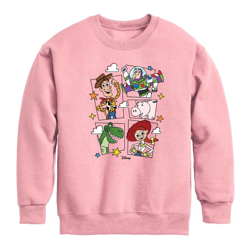 Boys' - Disney - Toying Around Graphic Long Sleeve Fleece Sweatshirt