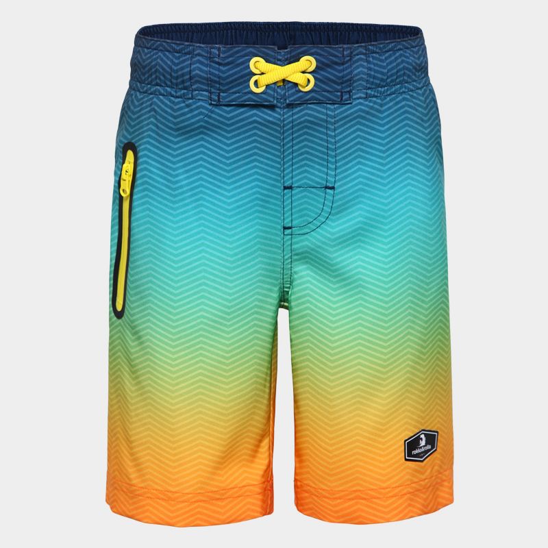 Rokka&Rolla Boys' 4-Way Stretch Board Swim Trunks
