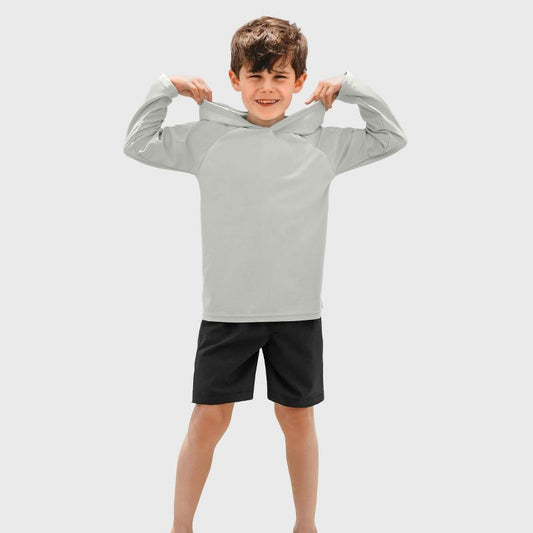 City Threads Swim UPF 50+ Hooded Long Sleeve Rashguard Tee for Boys and Girls - USA-Made (Part 2)