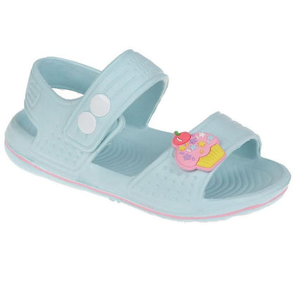 FOAMWALK Toddler Girl's EVA Sandals with Charm Detail- Comfy Sandals for Toddler