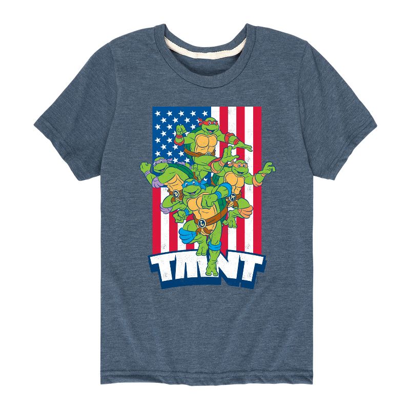 تي شيرت جرافيكي بأكمام قصيرة للأولاد من Teenage Mutant Ninja Turtles - USA Turtles