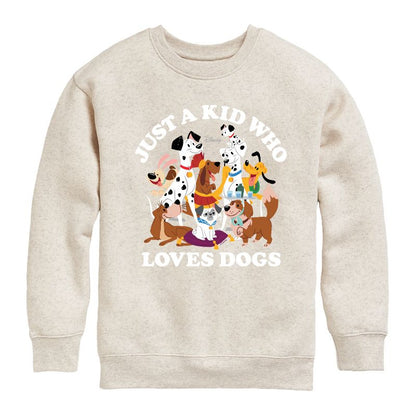 Boys' - Disney - Cats & Dogs Graphic Long Sleeve Fleece Sweatshirt