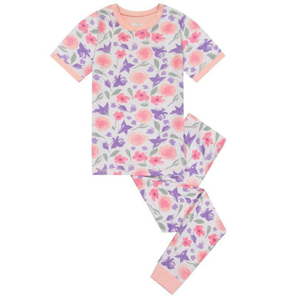 Sleep On It Girls 2-Piece Super Soft Jersey Snug-Fit Pajama Set - Toddler Pajamas to Girls Pajama Sets