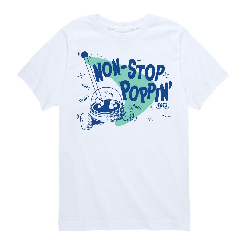 تي شيرت جرافيكي بأكمام قصيرة مطبوع عليه "Non Stop Poppin" للأولاد من Fisher-Price