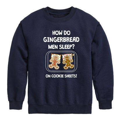 Boys' - Instant Message - Gingerbread Men Cookie Sheets Christmas Graphic Long Sleeve Fleece Sweatshirt