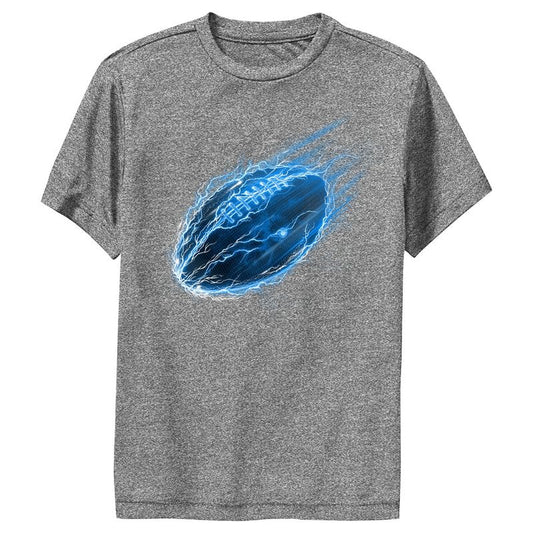 Boy's Lost Gods Electric Blue Football Ball Performance Tee