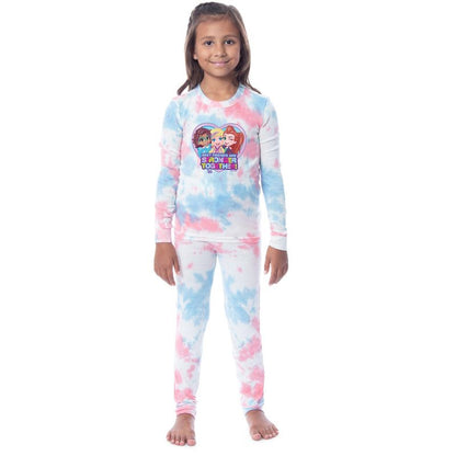 Polly Pocket Girls' Best Friends Are Stronger Together! Sleep Pajama Set Multicolored