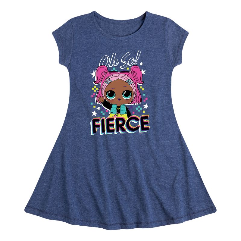 Girls' - LOL Surprise! - Oh So Fierce Fit & Flair Cap Sleeve Dress