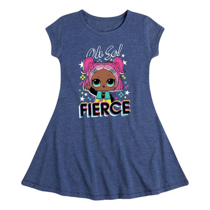 Girls' - LOL Surprise! - Oh So Fierce Fit & Flair Cap Sleeve Dress