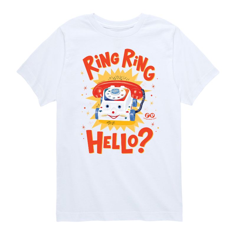 تي شيرت جرافيكي بأكمام قصيرة من فيشر برايس للأولاد - رينغ رينج هالو
