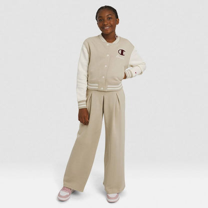 Champion Girls' Varsity Jacket - Tan