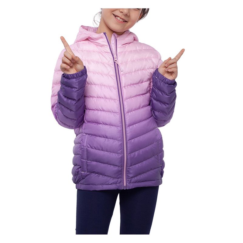 Rokka&Rolla Girls' Ultra-Light Packable Down Jacket
