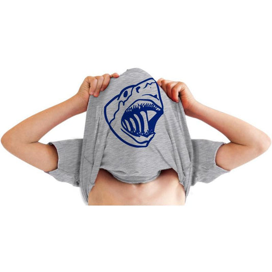 Youth Ask Me Why Im Jawsome Cool Movie Great White Shark Shirt Disguise for Kids - Crazy Dog Youth T Shirt