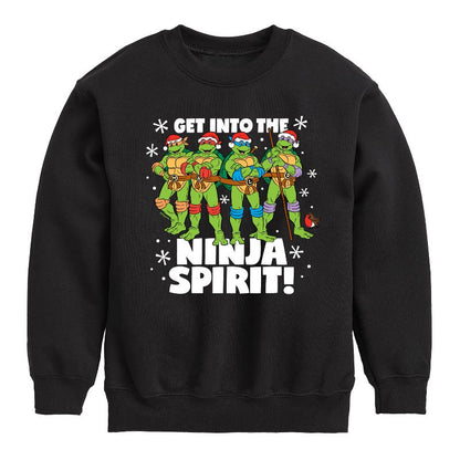 Boys' - Teenage Mutant Ninja Turtles - Get Into The Ninja Spirit Graphic Long Sleeve Fleece Sweatshirt