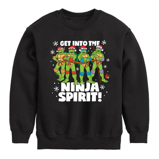 Boys' - Teenage Mutant Ninja Turtles - Get Into The Ninja Spirit Graphic Long Sleeve Fleece Sweatshirt