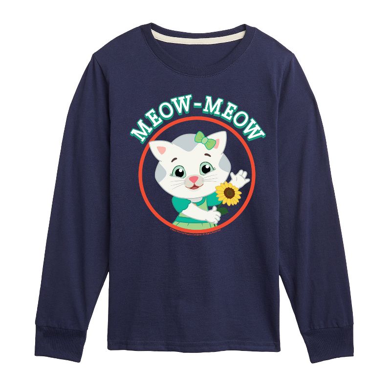 Boys' - Daniel Tiger - Meow Meow Katerina Kittycat Long Sleeve Graphic T-Shirt