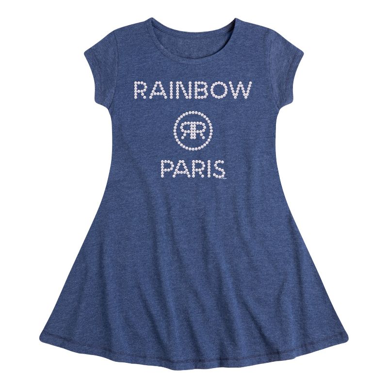 Girls' - Rainbow High - Rainbow Paris Pearls Fit & Flair Cap Sleeve Dress