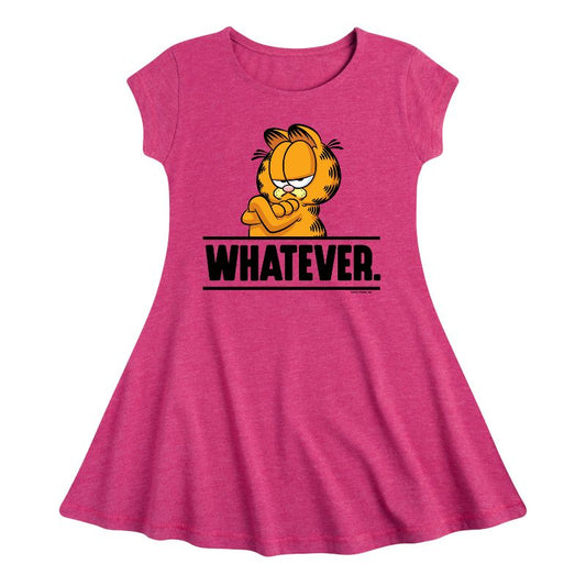 Girls' - Garfield - Whatever Fit & Flair Cap Sleeve Dress