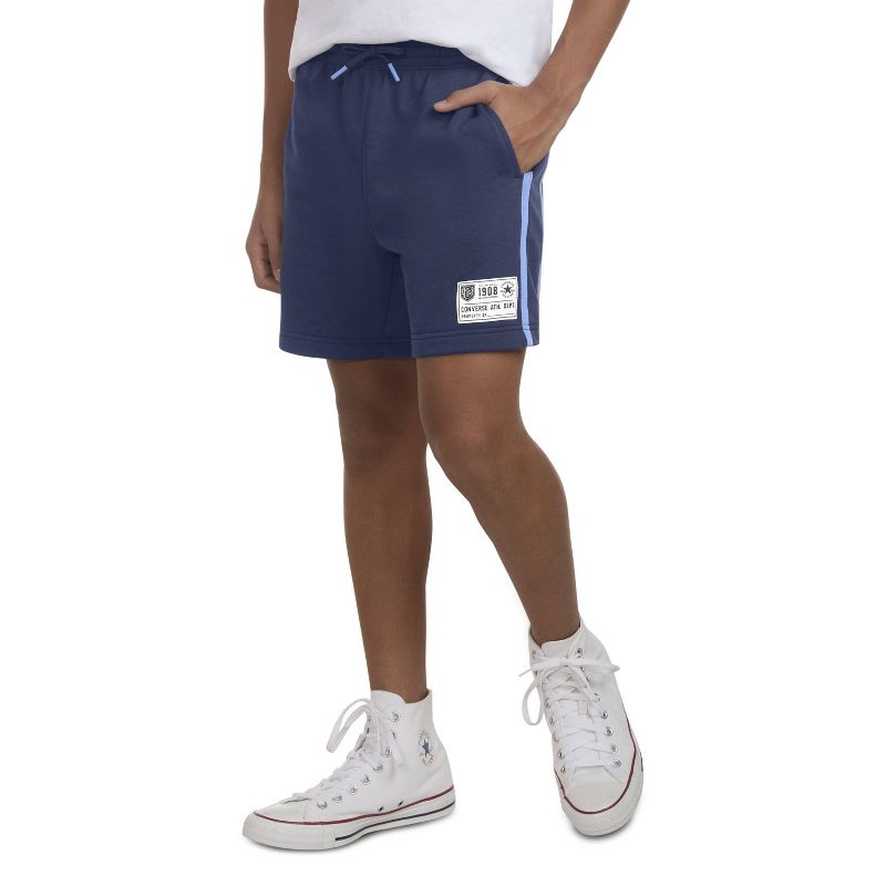شورت Converse® French Terry "فوق الركبة" سهل الارتداء للأولاد