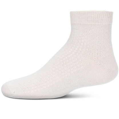 Memoi Girls' Pointelle Dot Anklet Socks