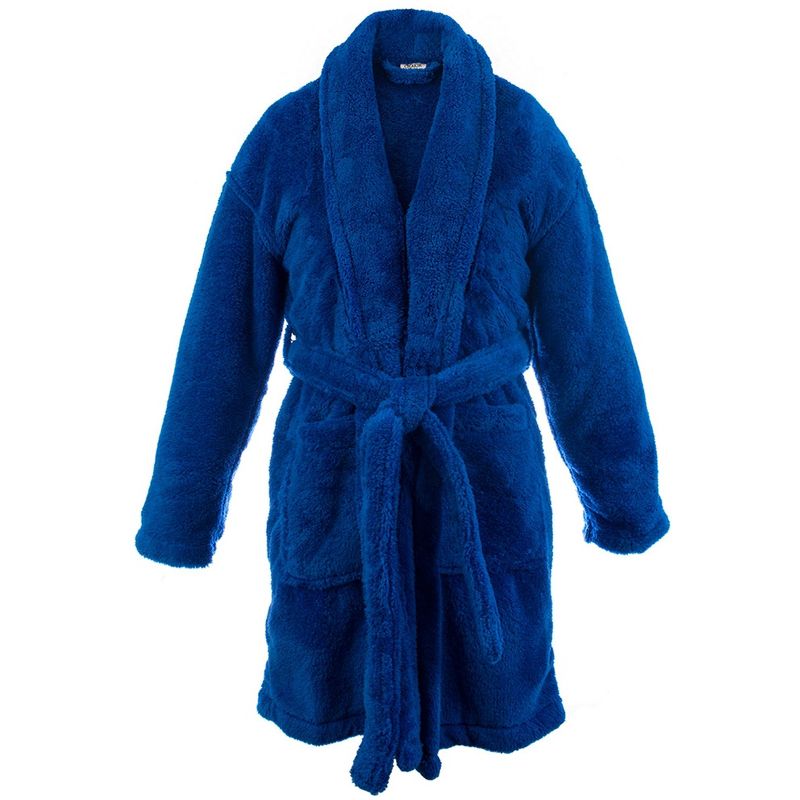 BC BARE COTTON Shawl Robe Microfiber Plush Fleece Bathrobe