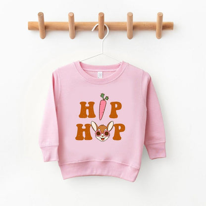 The Juniper Shop Hip Hop Bunny With Glasses Toddler Graphic Sweatshirt