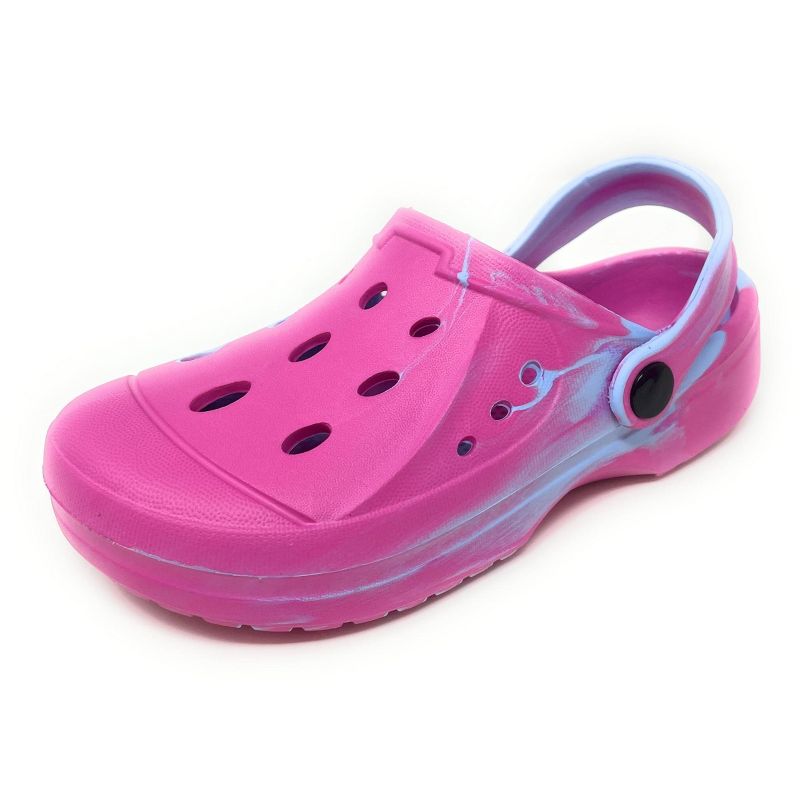 JEFFRICO Breathable Clogs for Kids Girls Garden Shoes Swim Beach Comfort Clog