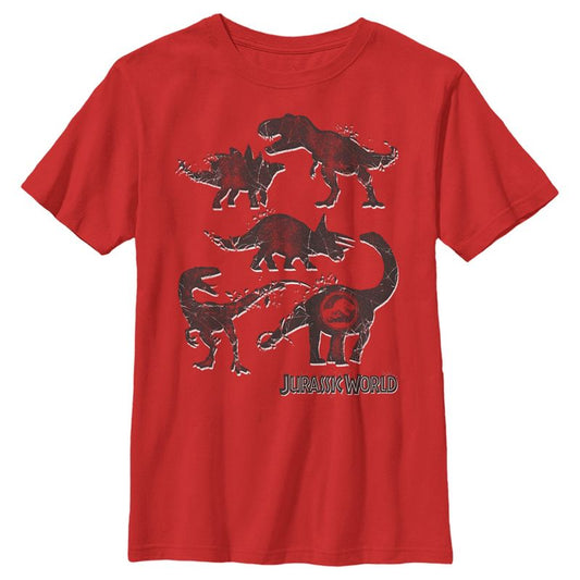 Boy's Jurassic World Dinosaurs Silhouettes T-Shirt