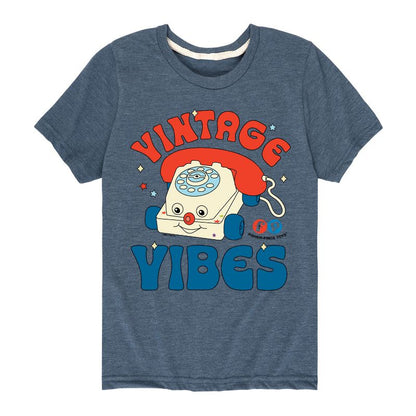 Boys' - Fisher-Price - Vintage Vibes Phone Short Sleeve Graphic T-Shirt
