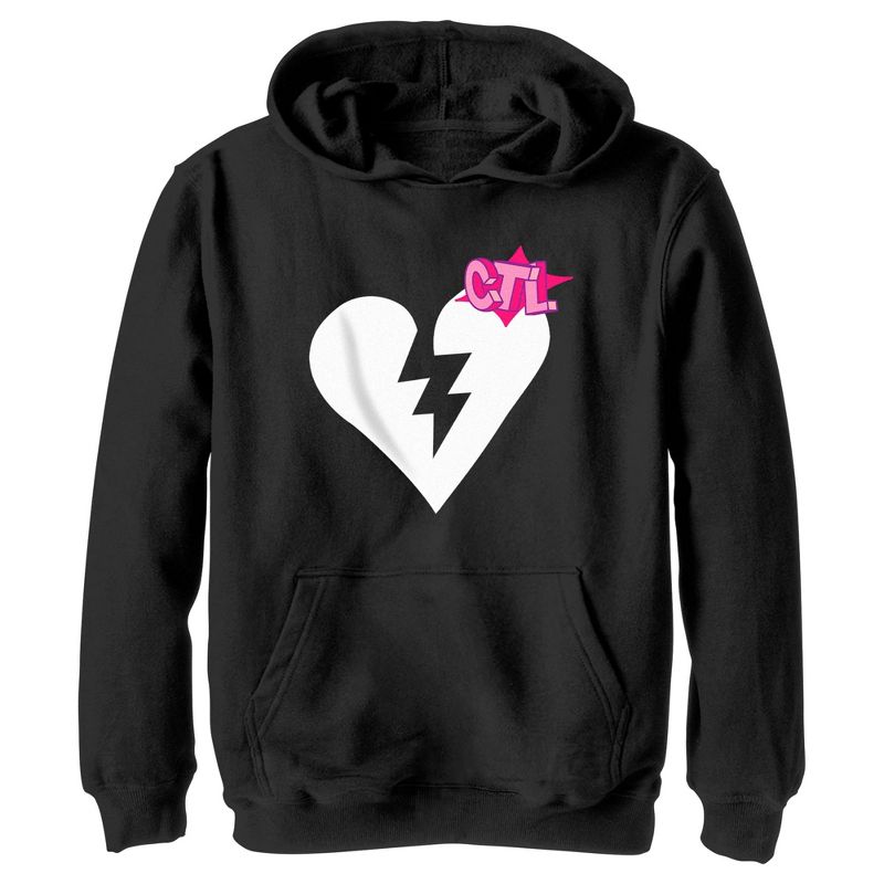 Boy's Fortnite Cuddle Team Leader Broken Heart Pull Over Hoodie