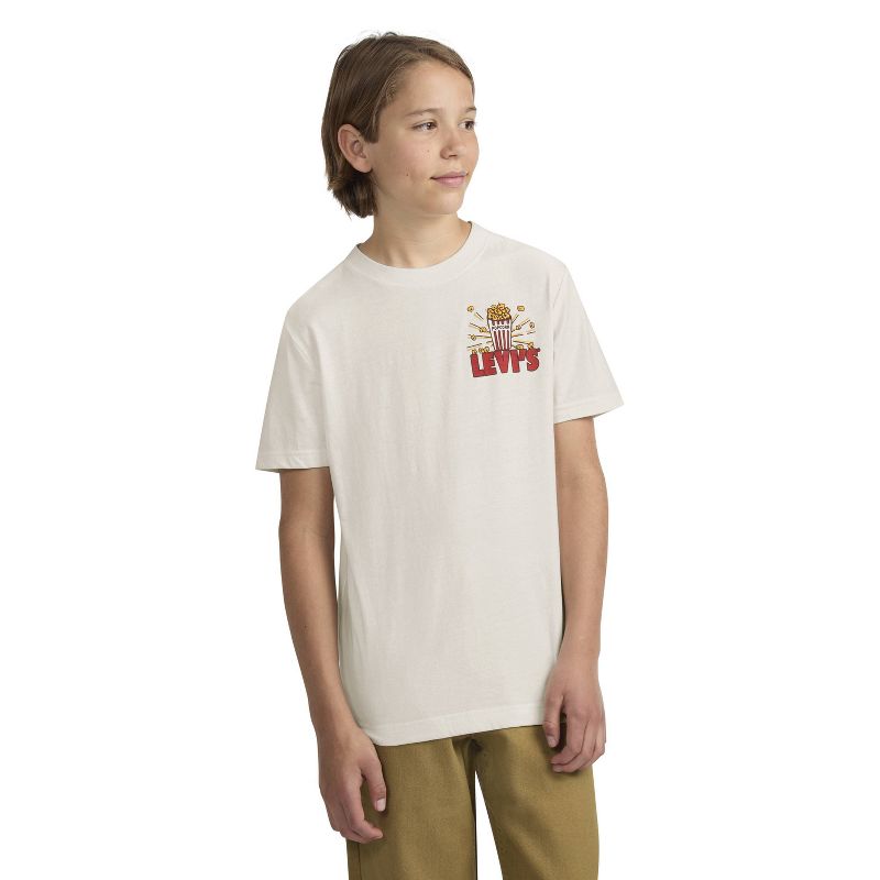 Levi's® Boys' Short Sleeve Popcorn Bear Graphic T-Shirt Beige