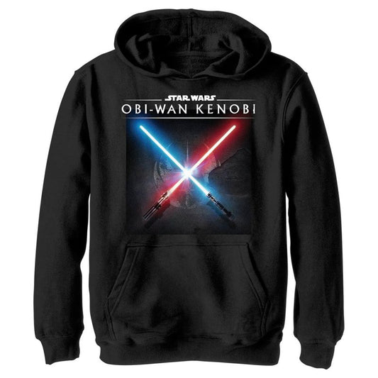 Boy's Star Wars: Obi-Wan Kenobi Lightsaber Dark Side vs Jedi Clash Pull Over Hoodie