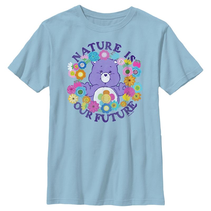 Boy's Care Bears Nature Is Our Future Harmony Bear T-Shirt