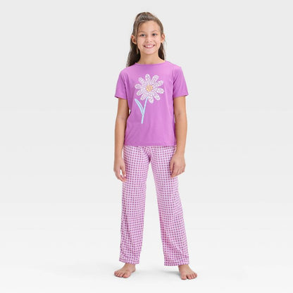 Girls' 3pc Printed Short Sleeve Pajama Set - Cat & Jack™