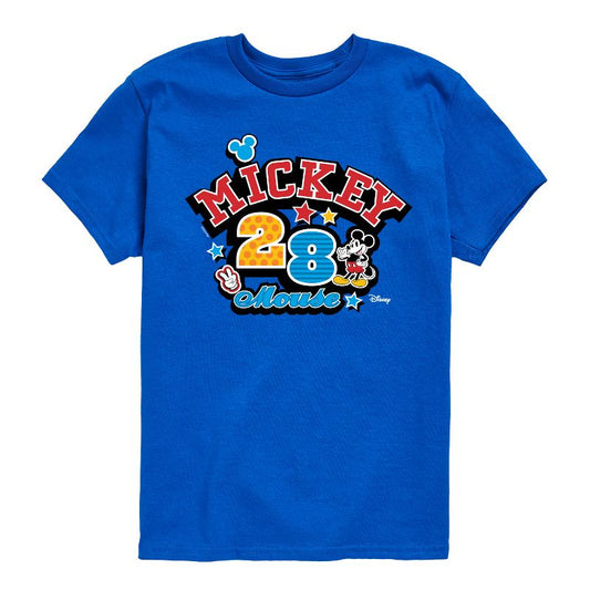 Boys' - Disney - Mickey Mouse Pattern Collage Short Sleeve Graphic T-Shirt